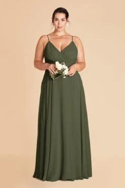 Kaia Dress - Olive 10 Kaia Dress - Olive -Wedding Dress Store olive kaia plus size bridesmaid dress 02