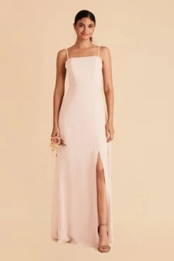 Chris Convertible Chiffon Dress - Pale Blush 14 Chris Convertible Chiffon Dress - Pale Blush -Wedding Dress Store pale blush chris convertible bridesmaid dress 02