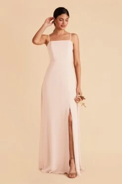 Chris Convertible Chiffon Dress - Pale Blush 15 Chris Convertible Chiffon Dress - Pale Blush -Wedding Dress Store pale blush chris convertible bridesmaid dress 03