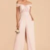 Gigi Convertible Jumpsuit - Pale Blush