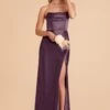 Mia Shiny Satin Convertible Dress - Plum -Wedding Dress Store plum mia satin bridesmaid dress 04