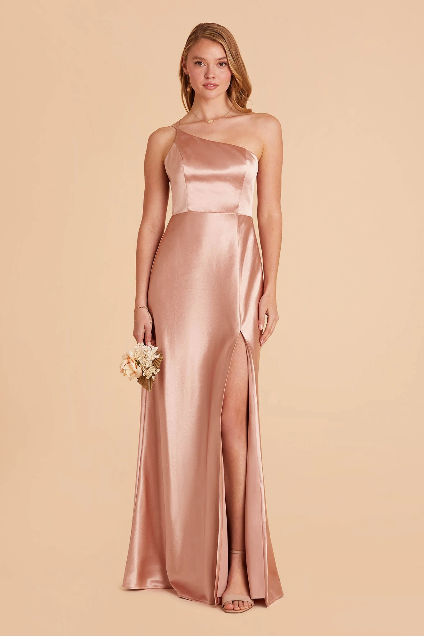 Kensie Shiny Satin Dress - Rose Gold 6 Kensie Shiny Satin Dress - Rose Gold - Image 4