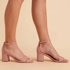 Natalie Chunky Heel - Rose Mauve -Wedding Dress Store rose mauve natalie low chunky heel bridesmaid shoes 03 6025cfdb 1f9f 4f85 b5f1 d50376a39336