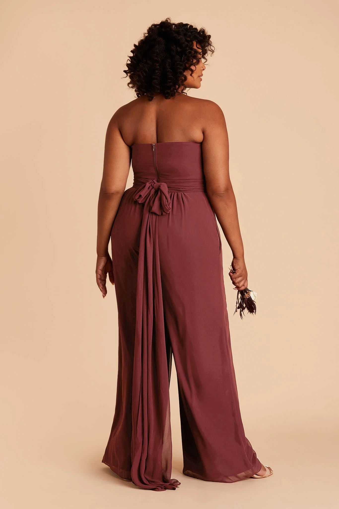 Gigi Convertible Jumpsuit - Rosewood - Image 8