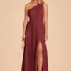 Kira Dress - Rosewood 2 Kira Dress - Rosewood -Wedding Dress Store rosewood kira slit bridesmaid dress 02