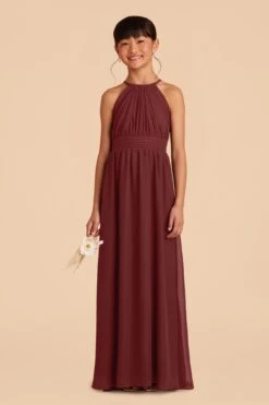 Sienna Junior Dress - Rosewood -Wedding Dress Store rosewood sienna junior bridesmaid dress 01