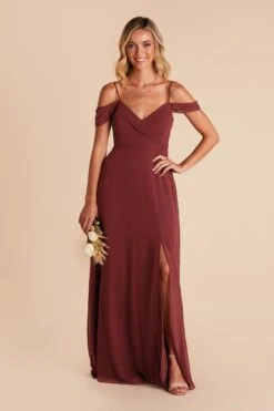 Spence Convertible Dress - Rosewood -Wedding Dress Store rosewood spence convertible slit bridesmaid dress 03