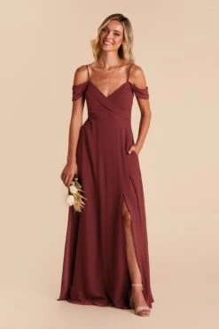 Spence Convertible Dress - Rosewood -Wedding Dress Store rosewood spence convertible slit bridesmaid dress 04