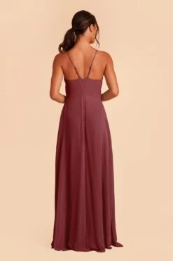 Theresa Chiffon Dress - Rosewood 14 Theresa Chiffon Dress - Rosewood -Wedding Dress Store rosewood theresa convertible slit bridesmaid dress 05