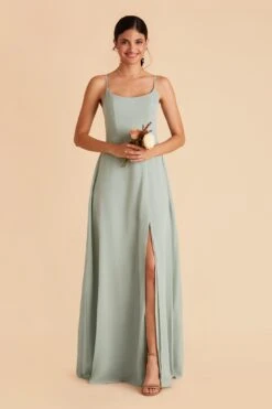 Amy Chiffon Dress - Sage