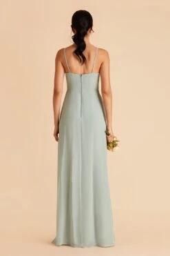 Amy Chiffon Dress - Sage 19 Amy Chiffon Dress - Sage -Wedding Dress Store sage amy bridesmaid dress 04