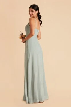 Amy Chiffon Dress - Sage 16 Amy Chiffon Dress - Sage -Wedding Dress Store sage amy bridesmaid dress 05