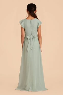 Celine Junior Dress - Sage -Wedding Dress Store sage celine junior bridesmaid dress 06