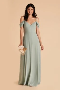 Devin Convertible Dress - Sage -Wedding Dress Store sage devin convertible chiffon bridesmaid dress 01