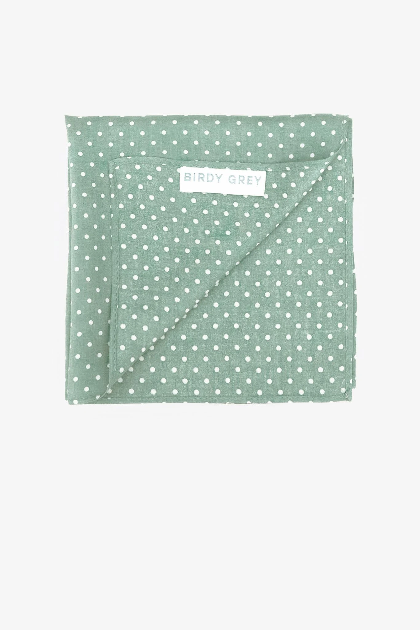Didi Pocket Square - Sage Dot 4 Didi Pocket Square - Sage Dot - Image 2