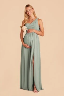 Grace Convertible Dress - Sage -Wedding Dress Store sage grace convertible bridesmaid dress 01