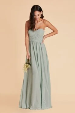 Grace Convertible Dress - Sage -Wedding Dress Store sage grace convertible chiffon bridesmaid dress 04