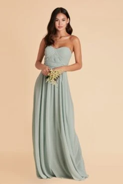 Grace Convertible Dress - Sage -Wedding Dress Store sage grace convertible chiffon bridesmaid dress 05
