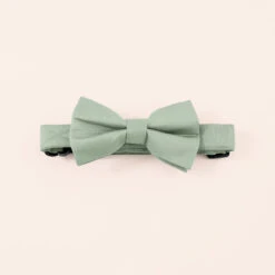 Sadie Dog Bow Tie Collar - Sage