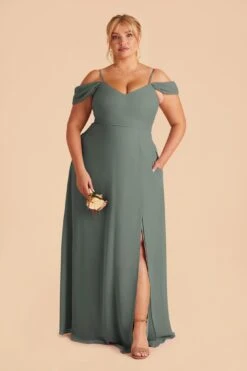 Devin Convertible Dress - Sea Glass -Wedding Dress Store sea glass devin plus size convertible bridesmaid dress 01