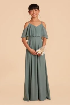 Janie Convertible Junior Dress - Sea Glass 14 Janie Convertible Junior Dress - Sea Glass -Wedding Dress Store sea glass janie convertible junior bridesmaid dress 07
