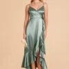 YC Shiny Satin Midi Dress - Sea Glass 2 YC Shiny Satin Midi Dress - Sea Glass -Wedding Dress Store sea glass yc satin bridesmaid dress 03 c59f9109 b85a 446a af7d 863f9a339c67