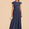 Celine Junior Dress - Slate Blue -Wedding Dress Store slate blue celine junior bridesmaid dress 03