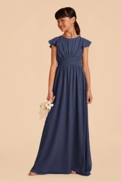 Celine Junior Dress - Slate Blue