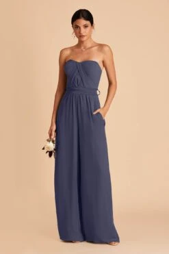 Gigi Convertible Jumpsuit - Slate Blue -Wedding Dress Store slate blue gigi convertible bridesmaid jumpsuit 01 01ceca3e 6c0a 4f19 b73b f29ec927ce58