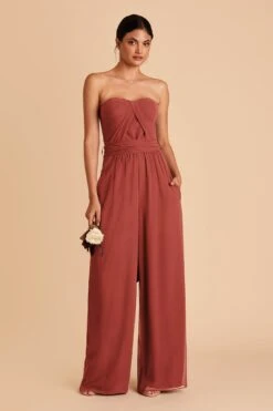 Gigi Convertible Jumpsuit - Spice -Wedding Dress Store spice gigi convertible bridesmaid jumpsuit 01 a6651233 c80b 4a57 8deb 471a1a284abf