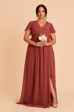 Hannah Empire Dress - Spice -Wedding Dress Store spice hannah plus size bridesmaid dress 01