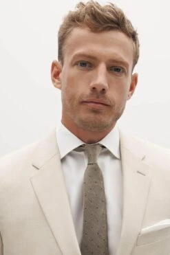 Tan Groomsman Suit By SuitShop -Wedding Dress Store tan suitshop groomsmen suit jacket 02