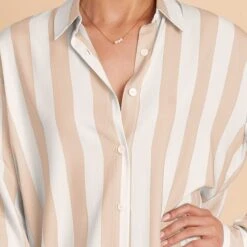 Eddie Sleepshirt - Taupe Stripe -Wedding Dress Store taupe eddie sleepshirt bridesmaid pajama 02 3f53b0c4 62b6 4580 827e 0f5ac1cdf6b5 TMS LIVE PREVIEW