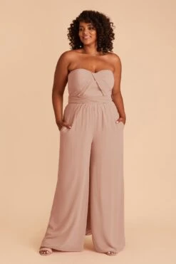 Gigi Convertible Jumpsuit - Taupe 16 Gigi Convertible Jumpsuit - Taupe -Wedding Dress Store taupe gigi convertible plus size bridesmaid jumpsuit 01 e29499c7 c2bc 45a8 a4ba 249da0877a0d