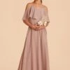 Janie Convertible Junior Dress - Taupe 1 Janie Convertible Junior Dress - Taupe -Wedding Dress Store taupe janie convertible junior bridesmaid dress 01