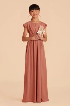 Celine Junior Dress - Terracotta 8 Celine Junior Dress - Terracotta -Wedding Dress Store terracotta celine junior bridesmaid dress 02