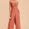 Gigi Convertible Jumpsuit - Terracotta -Wedding Dress Store terracotta gigi convertible bridesmaid jumpsuit 03