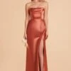 Mia Shiny Satin Convertible Dress - Terracotta 2 Mia Shiny Satin Convertible Dress - Terracotta -Wedding Dress Store terracotta mia convertible satin bridesmaid dress 05