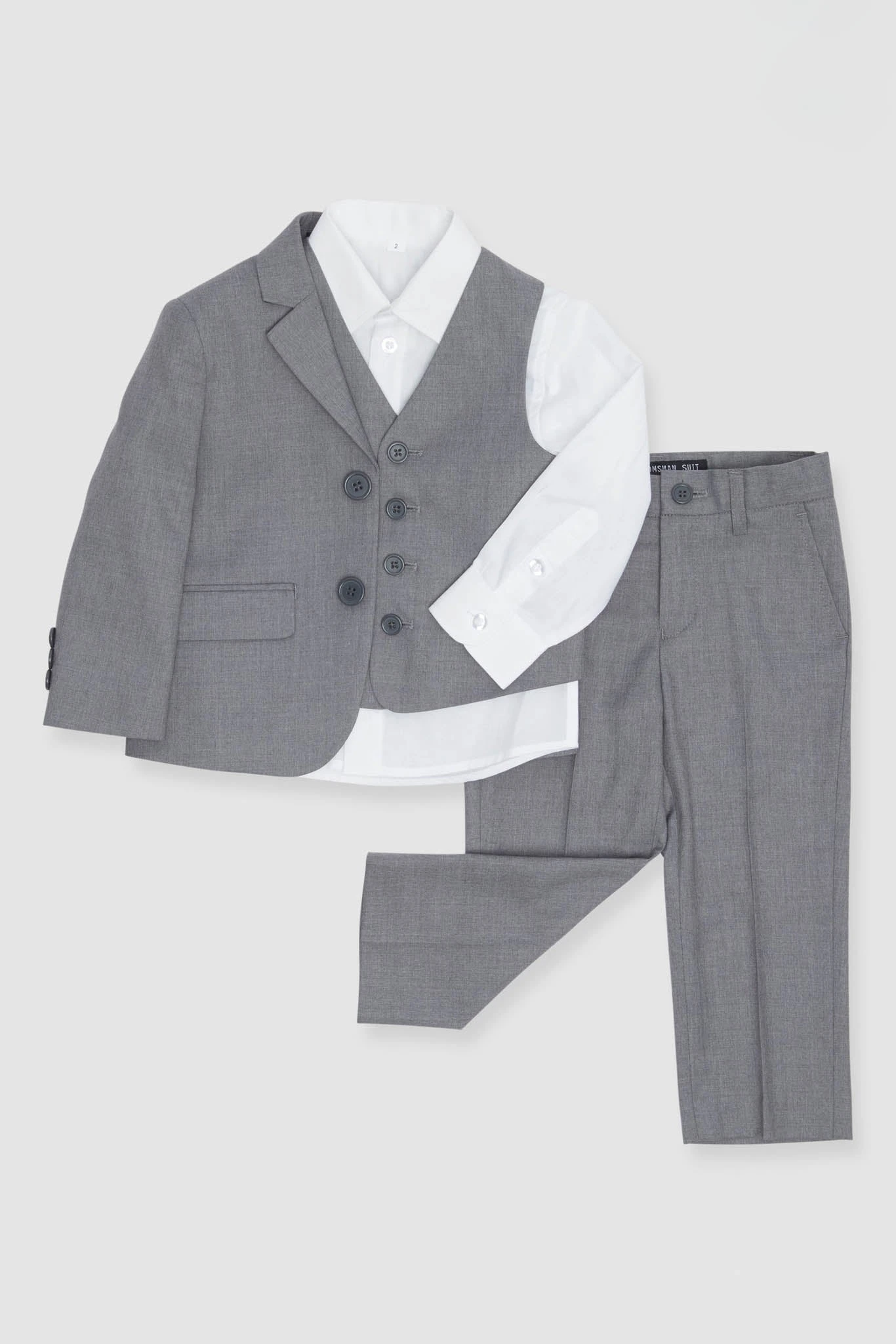 Textured Gray Kids Suit By SuitShop 4 Textured Gray Kids Suit By SuitShop - Image 2