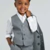 Textured Gray Kids Suit By SuitShop -Wedding Dress Store textured grey suitshop kids suit 02