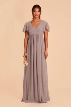 Hannah Empire Dress - Toffee 12 Hannah Empire Dress - Toffee -Wedding Dress Store toffee hannah bridesmaid dress 01
