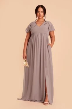 Hannah Empire Dress - Toffee 15 Hannah Empire Dress - Toffee -Wedding Dress Store toffee hannah plus size bridesmaid dress 02