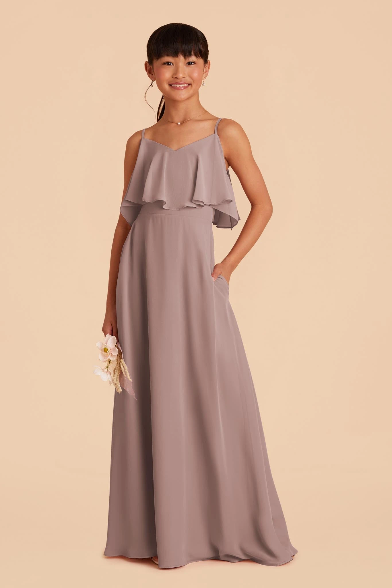 Janie Convertible Junior Dress - Toffee 3 Janie Convertible Junior Dress - Toffee