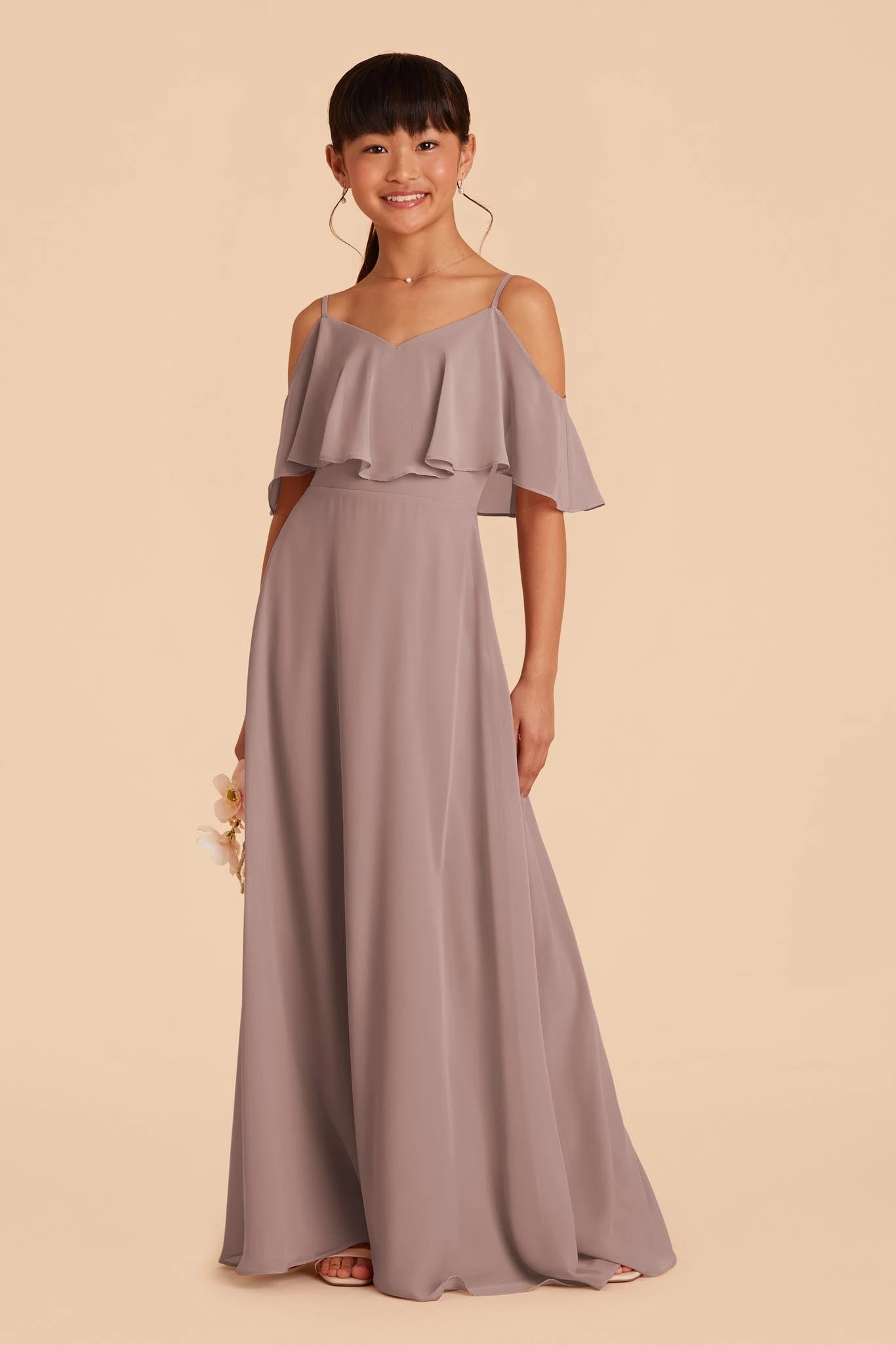 Janie Convertible Junior Dress - Toffee 4 Janie Convertible Junior Dress - Toffee - Image 2