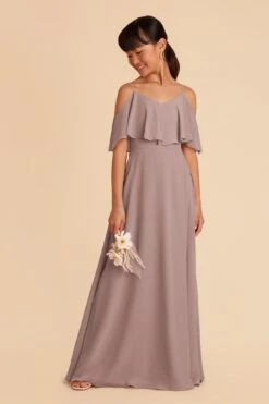 Janie Convertible Junior Dress - Toffee 10 Janie Convertible Junior Dress - Toffee -Wedding Dress Store toffee janie convertible slit junior bridesmaid dress 05