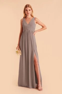 Laurie Empire Dress - Toffee 12 Laurie Empire Dress - Toffee -Wedding Dress Store toffee laurie convertible slit bridesmaid dress 02