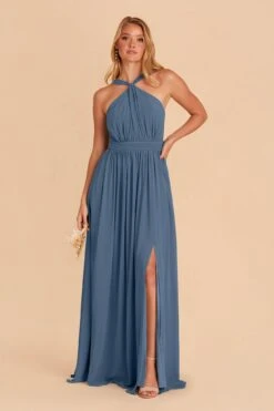 Kiko Chiffon Dress - Twilight -Wedding Dress Store twilight kiko slit bridesmaid dress 03