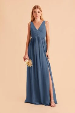 Laurie Empire Dress - Twilight -Wedding Dress Store twilight laurie slit bridesmaid dress 01