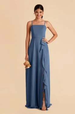 Winnie Convertible Chiffon Dress - Twilight 14 Winnie Convertible Chiffon Dress - Twilight -Wedding Dress Store twilight winnie convertible slit bridesmaid dress 02